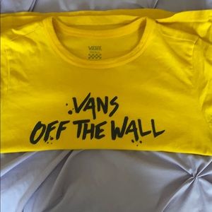 Yellow Vans Off The Wall Crop Top